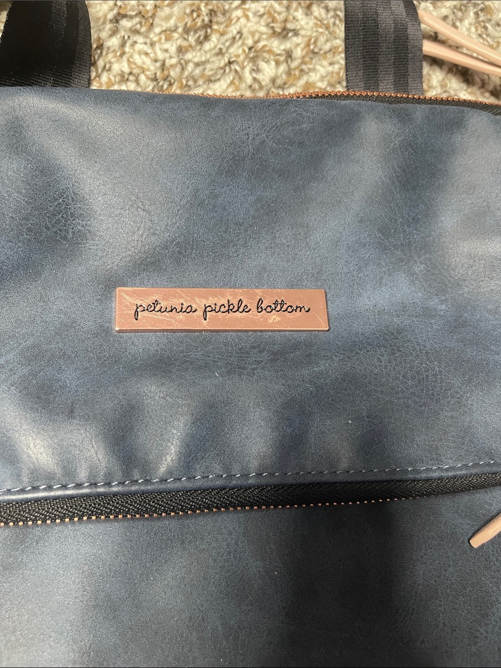 Petunia Pickle Bottom Pivot Pack Diaper Bag Backpack Indigo/Blush - Picture 4 of 11